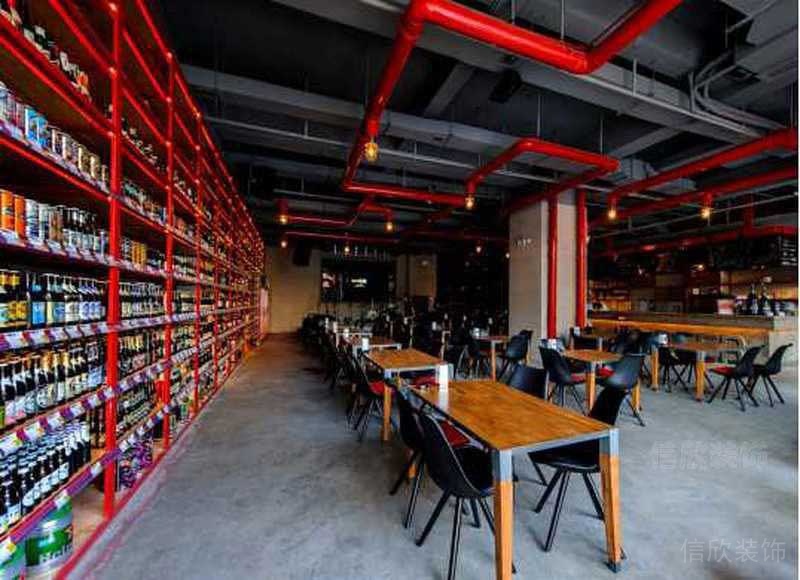 工業(yè)風辦公室員工用餐區(qū)