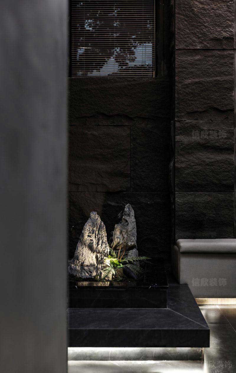 黑色石材景觀設(shè)計效果圖
