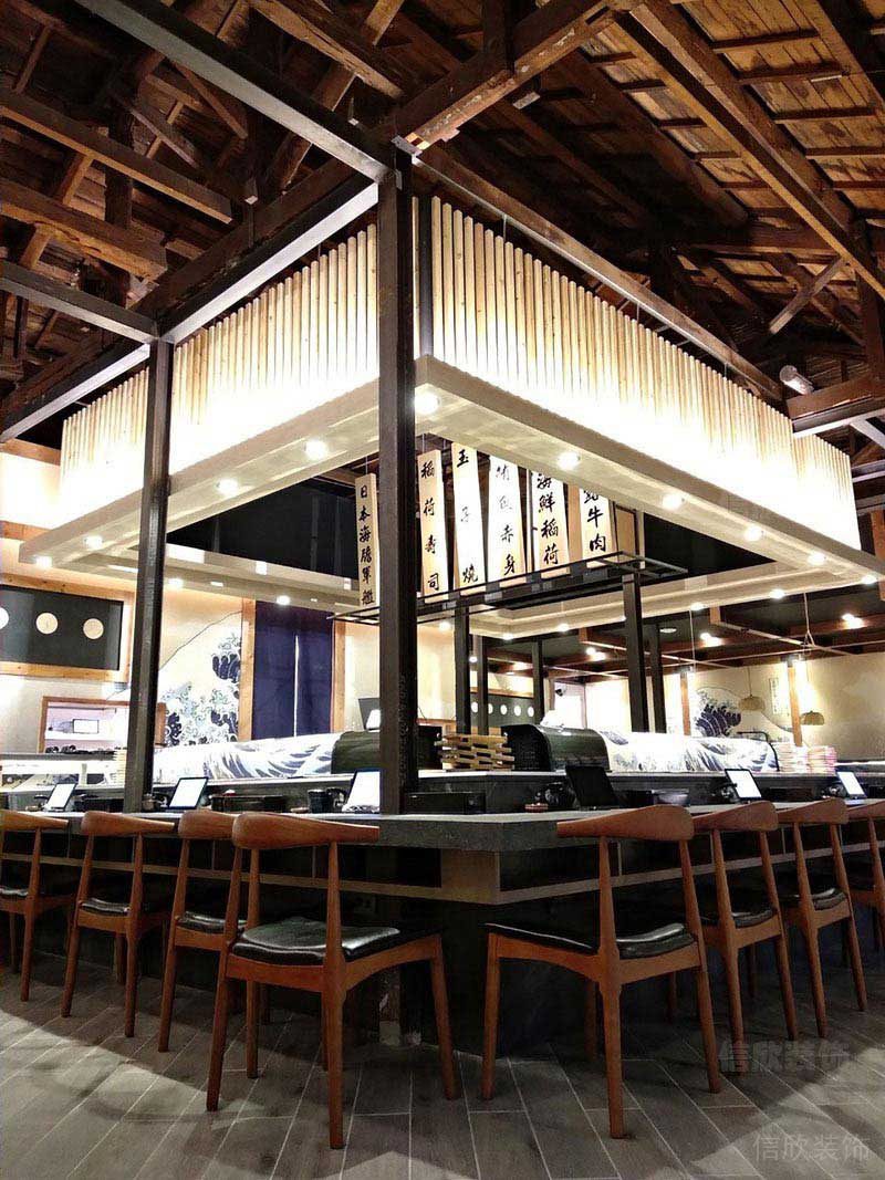 日式餐廳吧臺(tái)區(qū)設(shè)計(jì)效果
