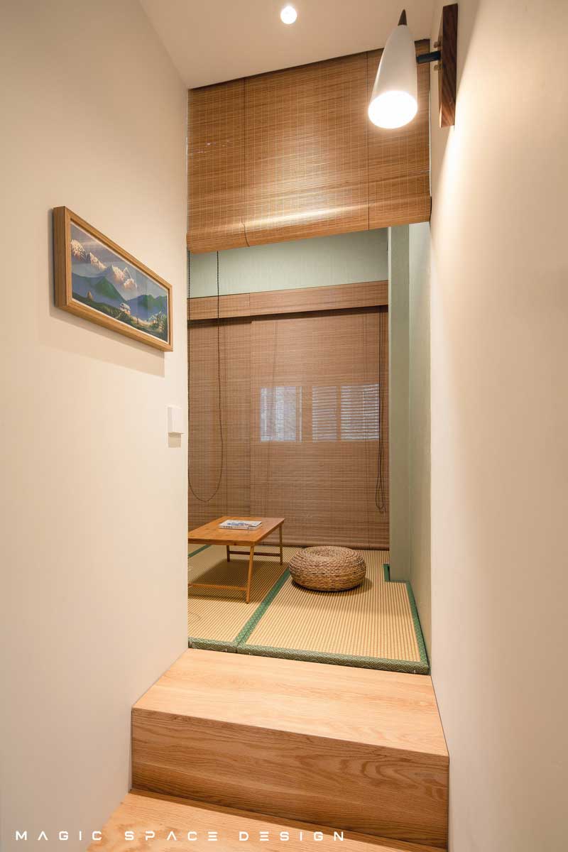 深圳羅湖北歐風(fēng)格家居裝修設(shè)計榻榻米休閑區(qū)工藝細節(jié)