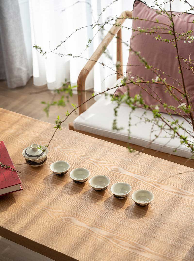 深圳龍崗北歐輕奢風(fēng)家庭新房裝修設(shè)計茶椅