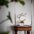 中式墻柜金屬玫瑰金條紋灰調(diào)創(chuàng)意設(shè)計(jì)全屋定制