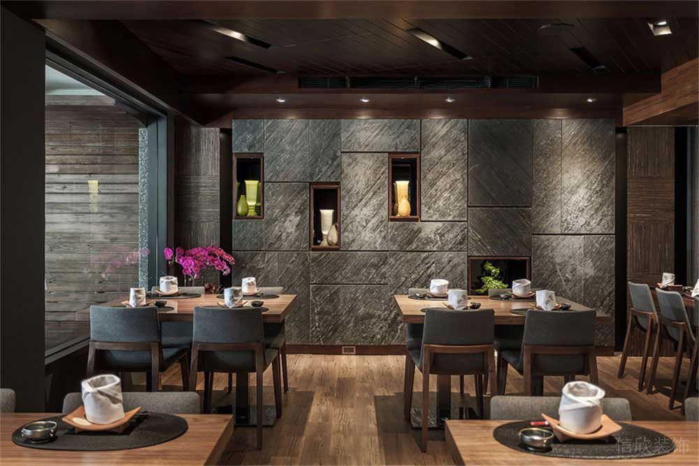 深圳寶安簡約風(fēng)中餐廳裝修設(shè)計(jì)案例軟裝陳設(shè)