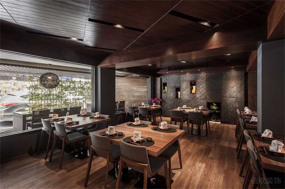 深圳寶安簡約風(fēng)中餐廳裝修設(shè)計(jì)案例燈光效果