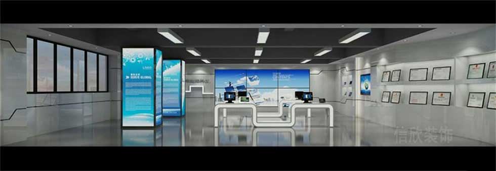 電子科技公司展廳大廳裝修設(shè)計