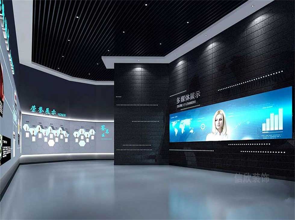 高科技企業(yè)展廳大廳裝修設計