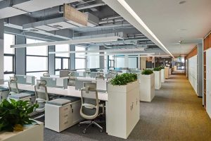 寶安區(qū)簡約風格辦公室裝修設(shè)計辦公區(qū)效果圖