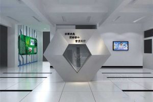 博物館展廳創(chuàng)意設計金屬體和造型通體瓷磚鋪貼現(xiàn)代簡約效果圖