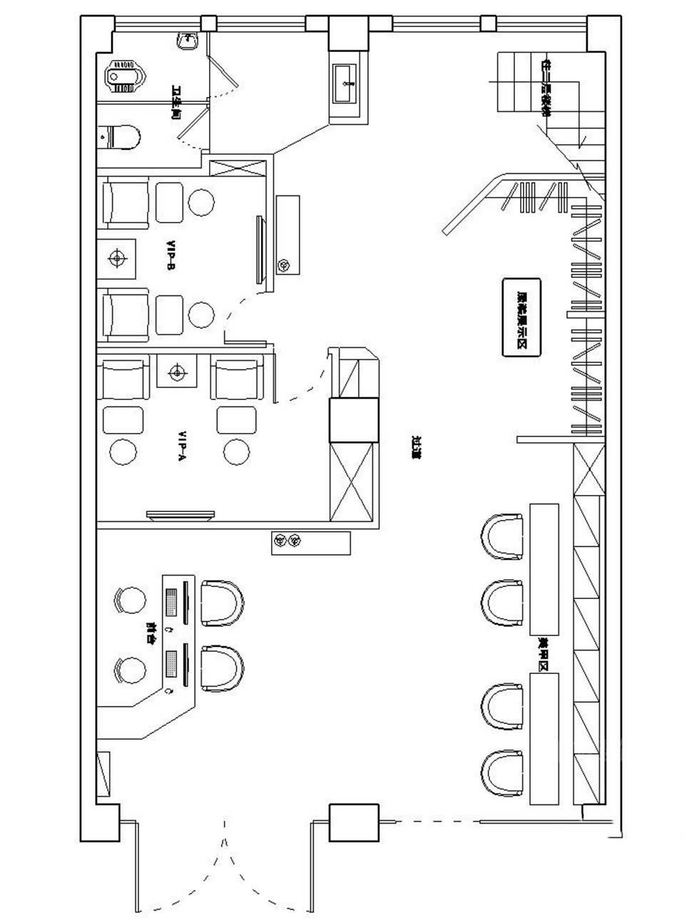 店鋪裝修平面設(shè)計圖