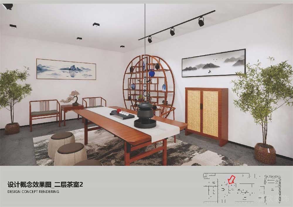 深圳南山區(qū)簡約風格茶室裝修藝術裝飾畫