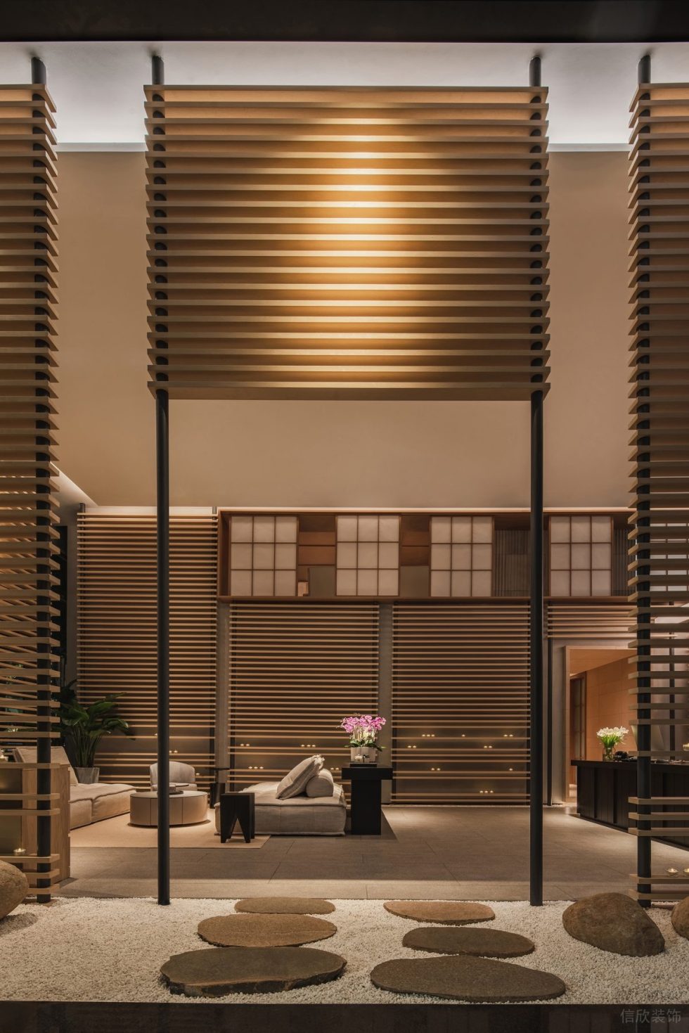 深圳市福田區(qū)保稅區(qū)蘭美容抗衰中心裝修設(shè)計(jì) 大廳入口