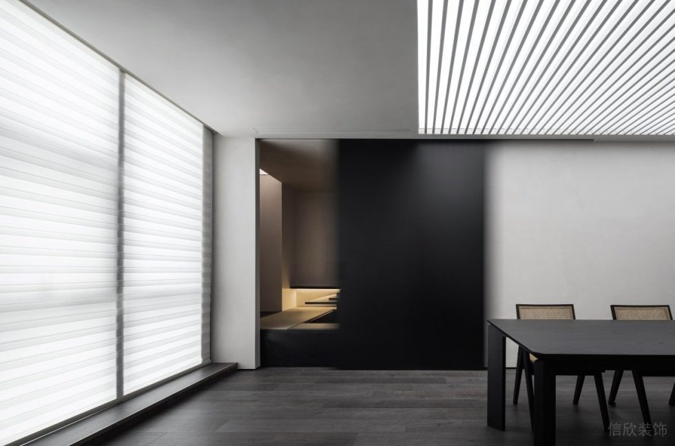 現(xiàn)代極簡美學(xué)體驗館展廳設(shè)計方案 格柵造型頂面