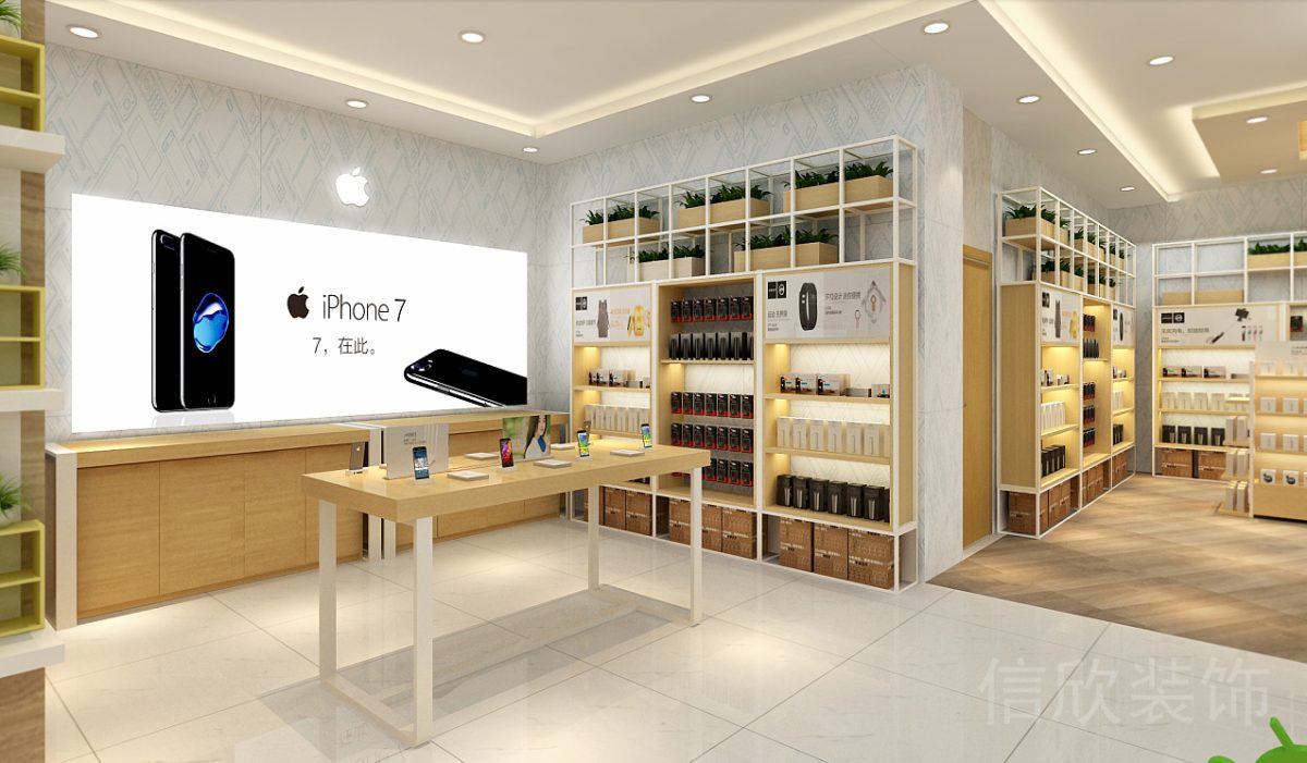 Vivo羅湖東門手機(jī)數(shù)碼店鋼木結(jié)構(gòu)體驗(yàn)操作臺