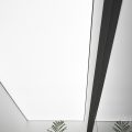 白色極簡風辦公空間展示區軟膜天花吊頂裝修設計